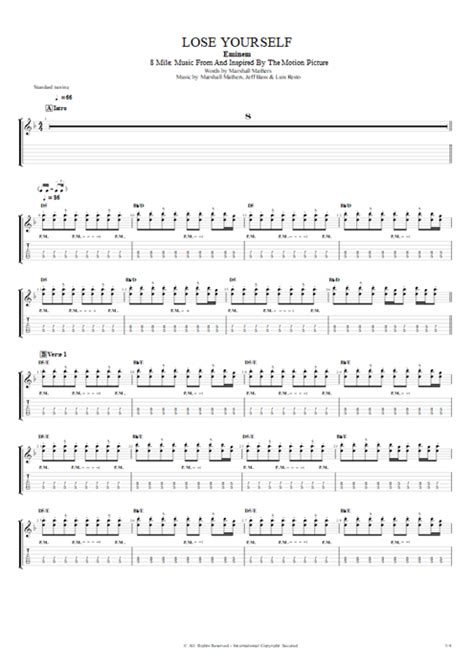 Eminem Lose Yourself Guitar Chords