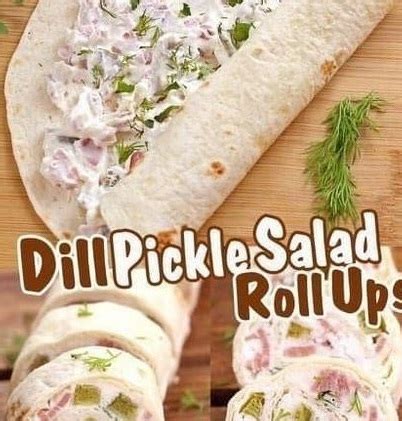 Dill Pickle Tortilla Roll Ups Recipes