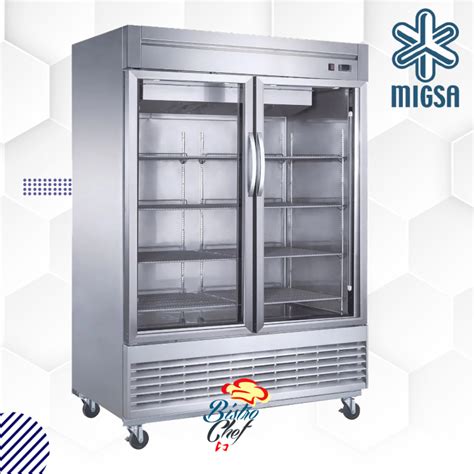 MIGSA UR 54C 2G Refrigerador Vertical En A I 47 Pies Inox Puerta De