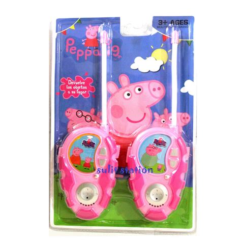 Peppa Pig Kids Two 2 Way Walkie Talkie Radio Communication Battery