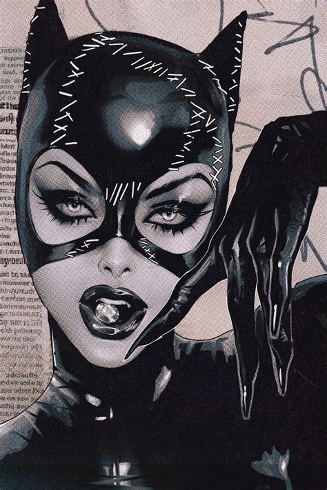 Wall Art Print Catwoman Black Suit Ts And Merchandise Ukposters