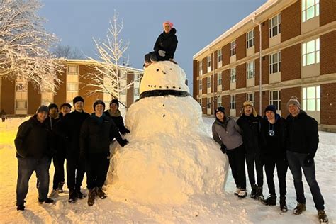 Students create amazing snow sculptures for contest | Augustana College