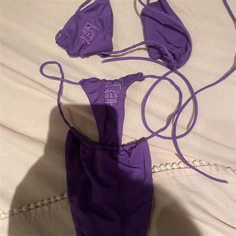 Oh Polly Size Small Purple Micro Bikini Never Worn Depop
