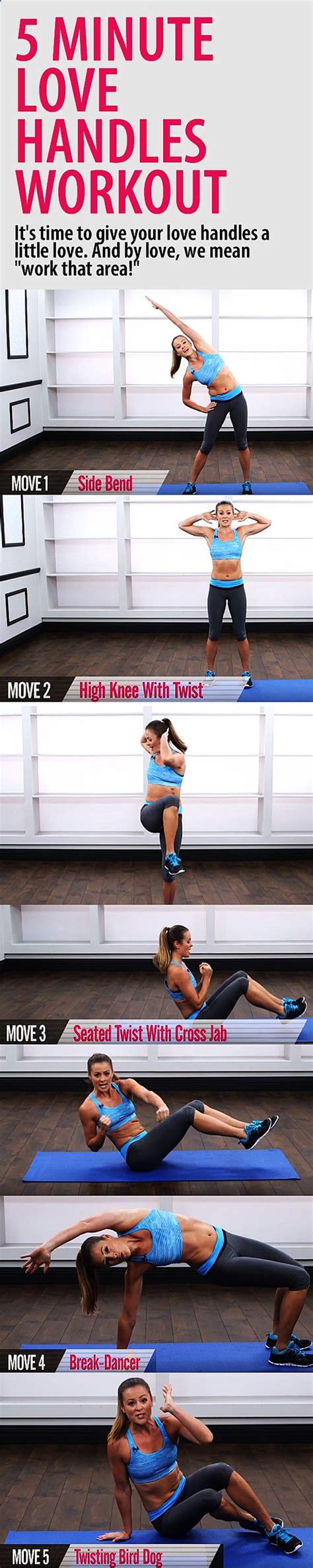 5 Minute Love Handles Workout Get A Stronger Core And Chiseled Waist With These 5 Great Moves