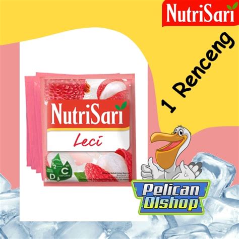 Jual Nutrisari Leci 1 Renceng 10 Sachet Shopee Indonesia