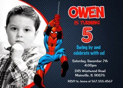 Free Printable Spiderman Invitations Birthday Party | Spiderman ...