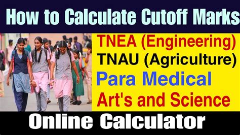 How To Calculate Cutoff Marks 12th Tnea Counselingtnau Counselingpara