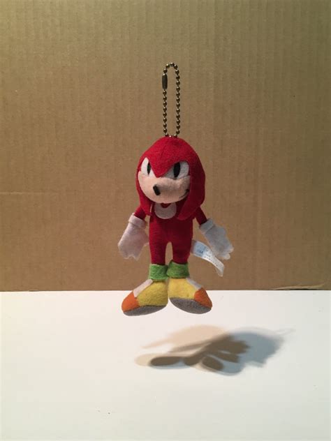 1996 Sonic The Fighters Plush Knuckles Keychain Sonic The Hedgehog Sega