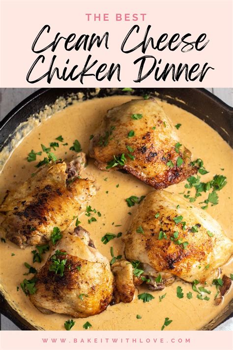 Cream Cheese Chicken A Rich Flavorful Skillet Dinner In 2024 Cream