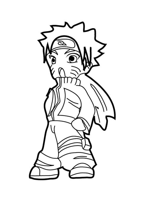 Naruto Chibi Coloring Pages Printable