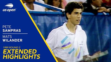 Pete Sampras Vs Mats Wilander Extended Highlights Us Open Round