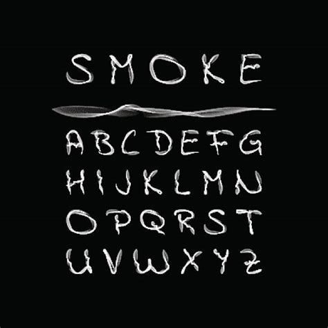 Smoke Font Illustrations Royalty Free Vector Graphics And Clip Art Istock