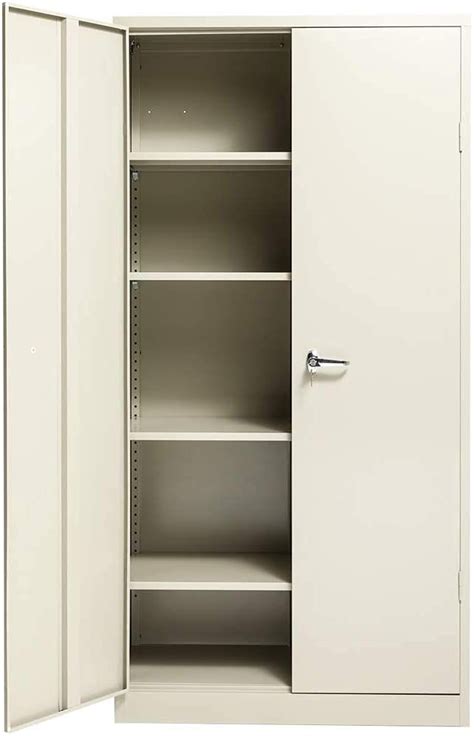 INTERGREAT Metal Storage Cabinet With Doors And Shelves 72 Garage