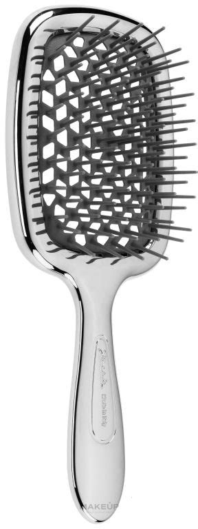 Janeke SuperBrush Small Chrome Hair Brush 21 5x9x3 5 Cm Chrome