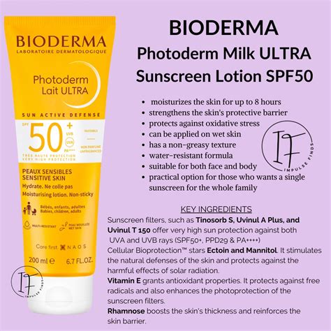 Bioderma Photoderm Lait Ultra Moisturizing Sunscreen Lotion Spf Ml