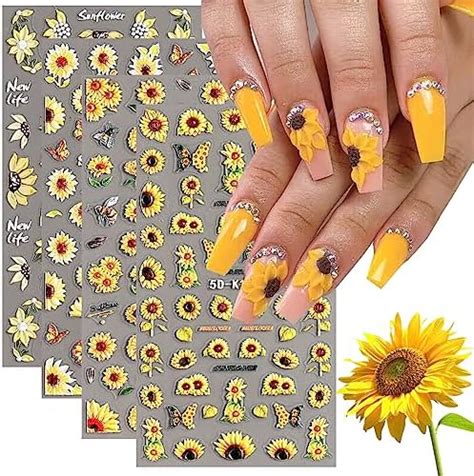 Amazon Sheets D Flowers Stereoscopic Embossed Spring Nail