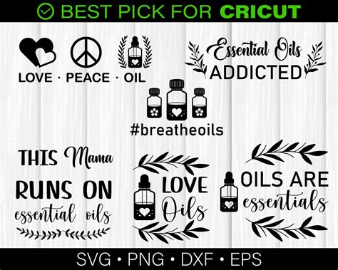 Essential Oil SVG Bundle Essential Oils Svg Essential Oil Etsy