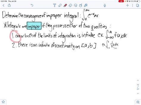 Solveddetermine Whether Each Improper Integral Converges Or Diverges