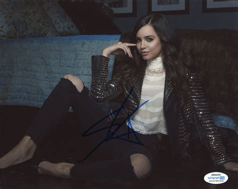 Sofia Carson Purple Hearts Signed Autograph 8x10 Photo Acoa Outlaw