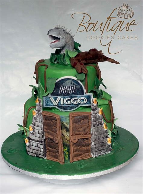 Jurassic World Cake I Rex Via T Rex Decorated Cake By Cakesdecor