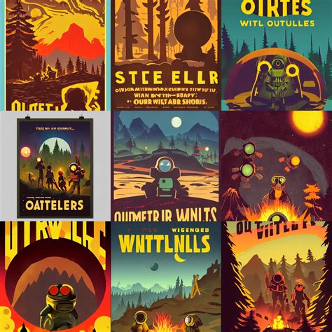 Outer Wilds Poster Vintage Retro Propaganda Stable Diffusion