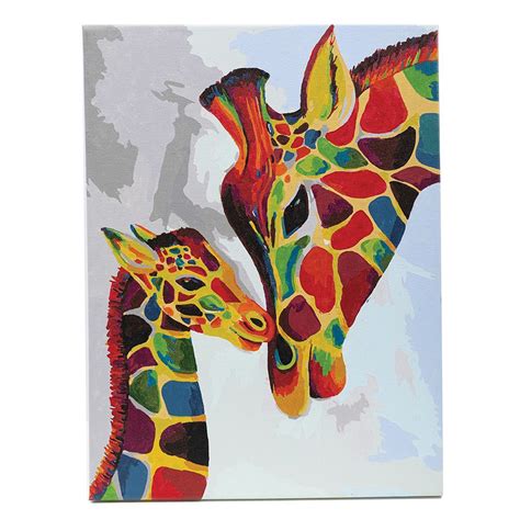 Kit Peinture Par Num Ro Girafes Color Es Craft Buddy