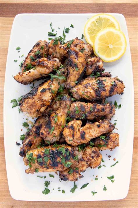 Grilled Dry Rub Lemon Pepper Chicken Wings | Chef Dennis