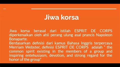 Materi Paskibra •jiwa Korsa• Apa Itu Jiwa Korsa Youtube