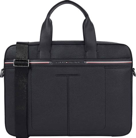 Herren Tommy Hilfiger Computer Tasche Schwarz