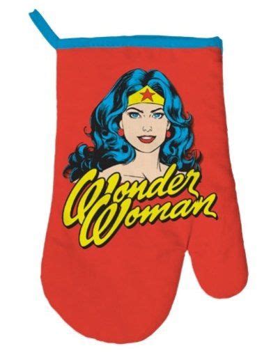 Luva De Forno Cozinha Logo Mulher Maravilha Wonder Woman Dc Comics