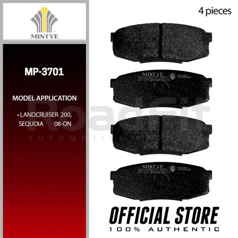 Mintye Brake Pads MP 3701 For Toyota Landcruiser 200 Sequoia 2008 On