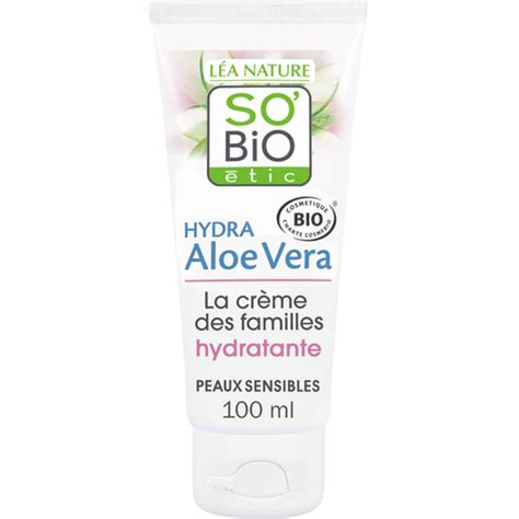 LÉA NATURE SO BiO étic Crème Hydratante des Familles HYDRA Aloe Vera