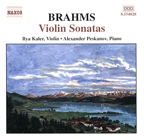 Brahms Violin Sonatas Nos 1 3 Opp 78 100 And 108 CD Opus3a