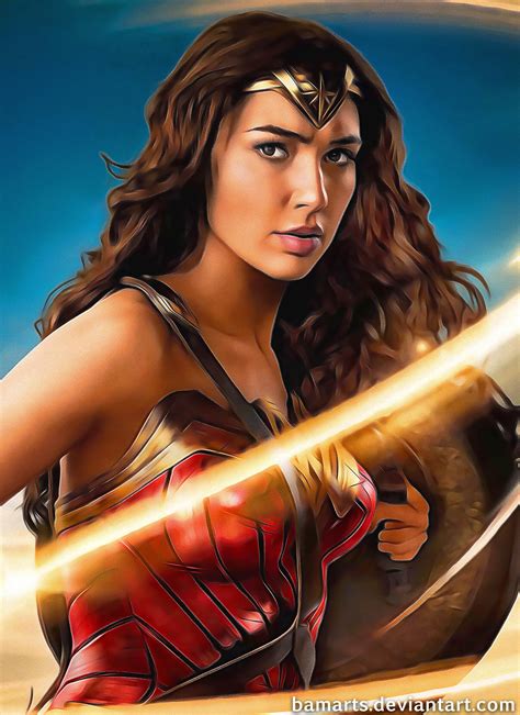 Gal Gadot Wonder Woman Detail By Bamarts On Deviantart