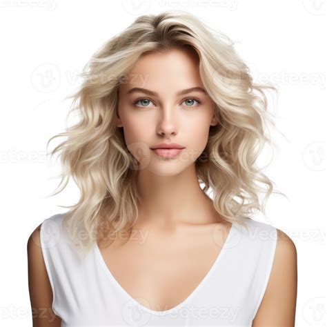 Beautiful Blondie Girl Portrait 26847584 Png