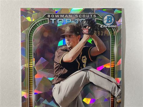 MacKenzie Gore 2021 Bowman Chrome Scouts Top 100 Atomic Refractor