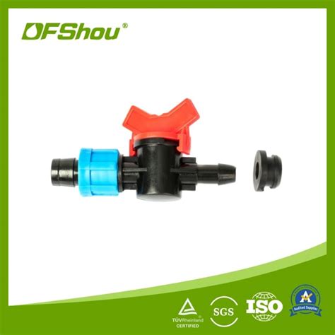 Plastic Irrigation Drip Tape Valve Mm Drip Tape Mini Valve For Drip