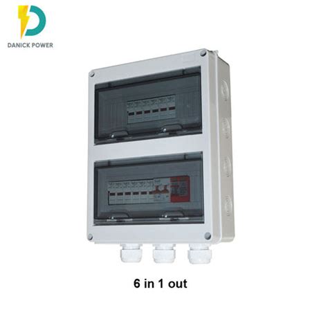 White 6 String Input 2 Output 1000v Solar Pv Boxes Array Dc Combiner Box With Abs Plastic Box At