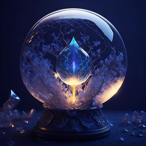 Premium Ai Image A Crystal Ball Generative Ai