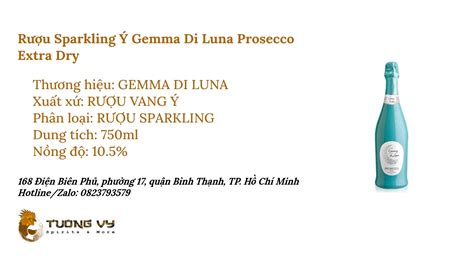 Rượu Sparkling Ý Gemma Di Luna Prosecco Extra Dry