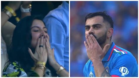 Anushka Sharma Sends Flying Kisses To Virat Kohli After He Scores