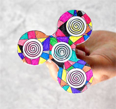 Diy Fidget Spinner Coloring Edition Ministering Printables