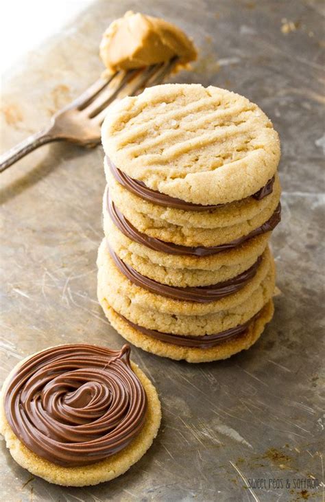 Salted Peanut Butter Nutella Sandwich Cookies Sweetpeasandaffron