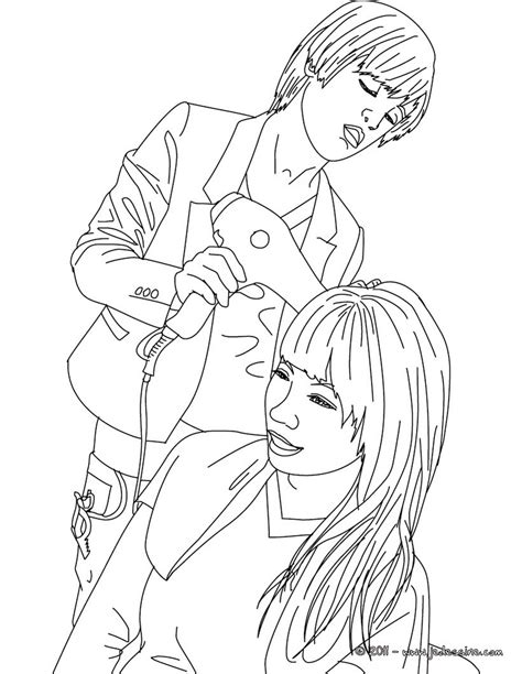 Dessins Gratuits à Colorier Coloriage Coiffeur à imprimer