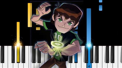 Ben 10 Theme Song Piano Tutorial Youtube