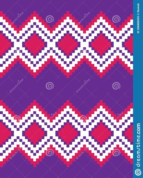 Purple Argyle Seamless Pattern Background Stock Vector Illustration