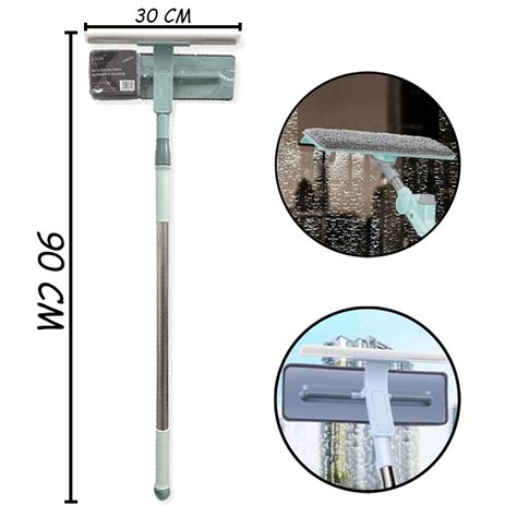 Rodo Telesc Pico Limpador De Vidros Toalha M Gica E Pano Limpa
