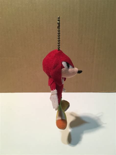 1996 Sonic The Fighters Plush Knuckles Keychain Sonic The Hedgehog Sega