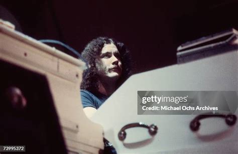 Pianist Billy Powell of Lynyrd Skynyrd performs live in November 1973 ...