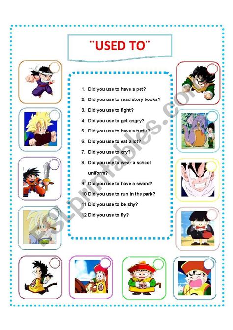 Used to - ESL worksheet by CRISS918